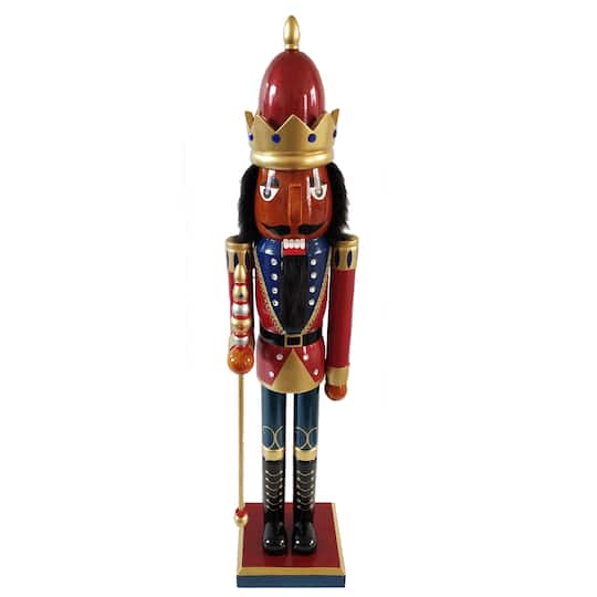 Santa's Workshop 3Ft King Nutcracker By Santasworkshop | 8" x 7" x 36" | Michaels®